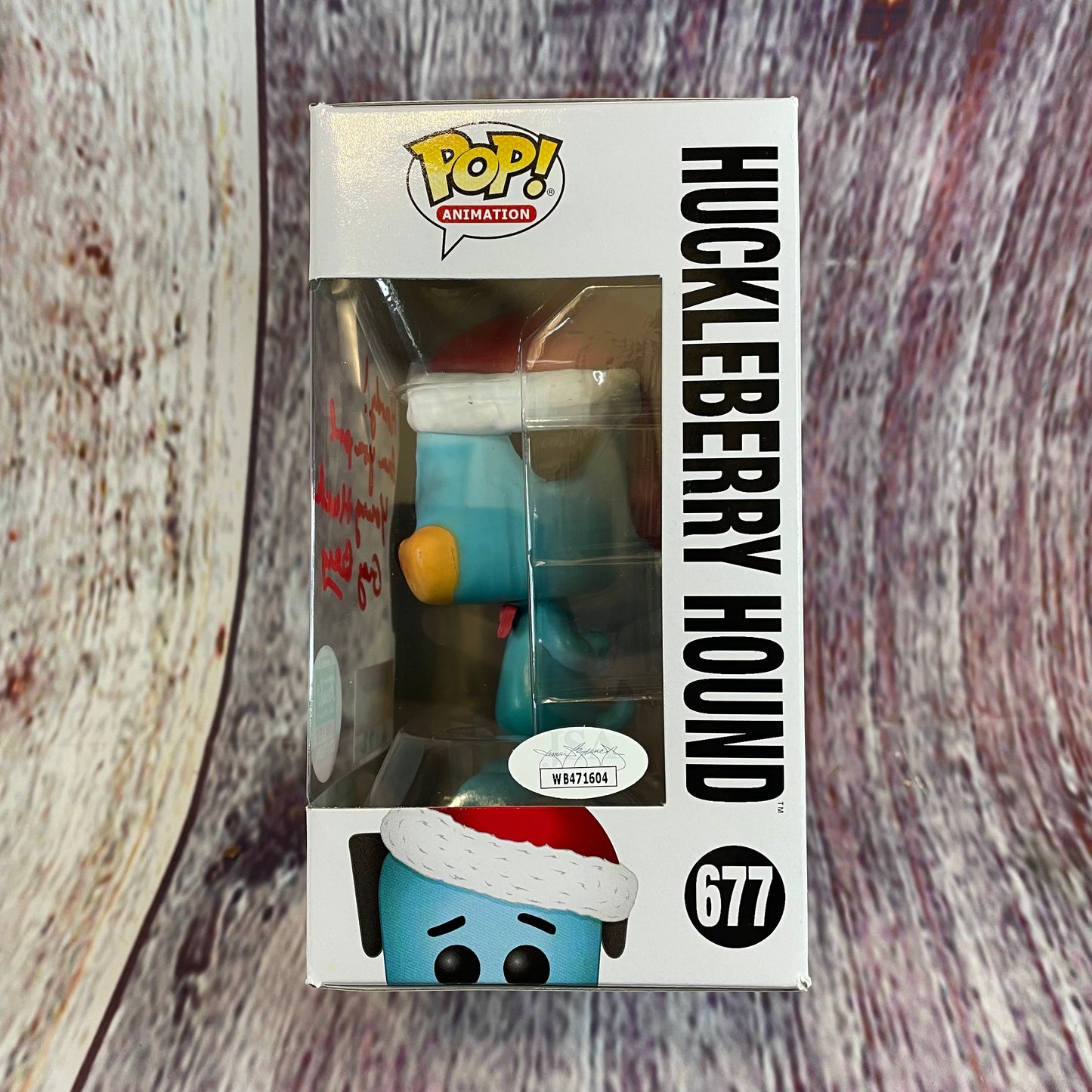 677 Signed Huckleberry Hound, Huckleberry Hound (Toy Temple Signature Series, Funko Limited Edition)
