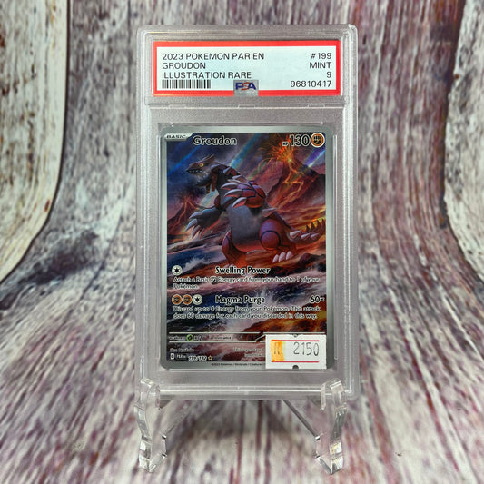 [SLAB] 199/182 - 2023 Pokémon PAR EN - Groudon (Mint 9)