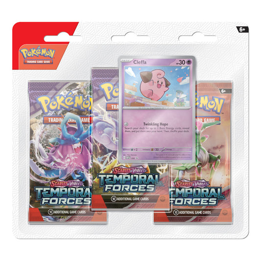 Pokémon: Scarlet & Violet - Violet 5: Temporal Forces - 3-pack Blister