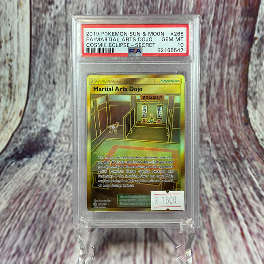 [SLAB] 268/236 - 2019 Pokémon Sun & Moon - FA/Martial Arts Dojo (GEM MINT 10)