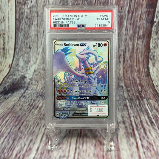 [SLAB] SV51/SV94 - 2019 Pokémon S & M - FA/Reshiram GX (GEM MINT 10)