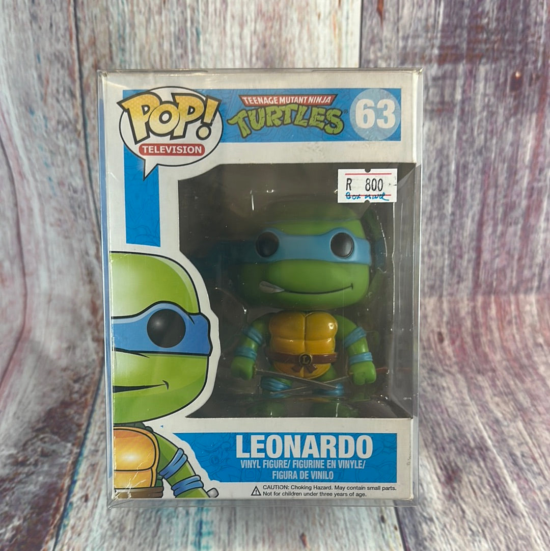 63, 2013 Teenage Mutant Ninja Turtles, Leonardo (Box Damage)