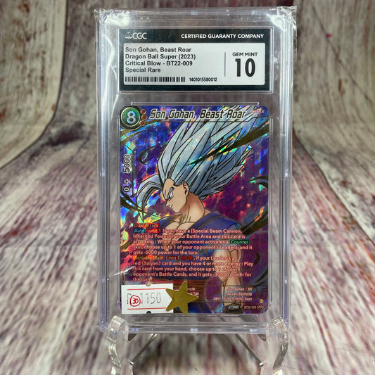 Son Gohan, Beast Roar - Dragon Ball Super (2023) - Critical Blow - BT22-009 [GEM MINT 10]