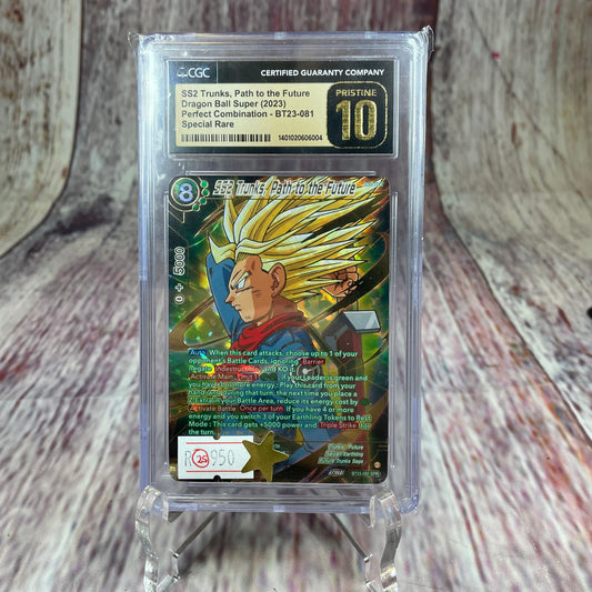 SS2 Trunks, Path to the Future - Dragon Ball Super (2023) - Perfect Combination - BT23-081 [PRISTINE 10]