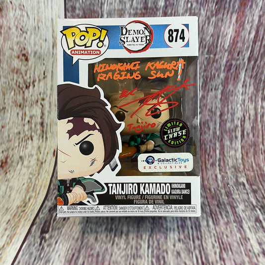 874 Signed Demon Slayer, Tanjiro Kamado (GalacticToys & Collectibles, Glow Chase)