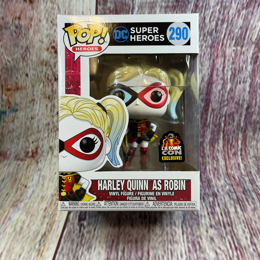 290 Dc Super Heroes, Harley Quinn as Robin (L.A.Comic Con Exclusive)