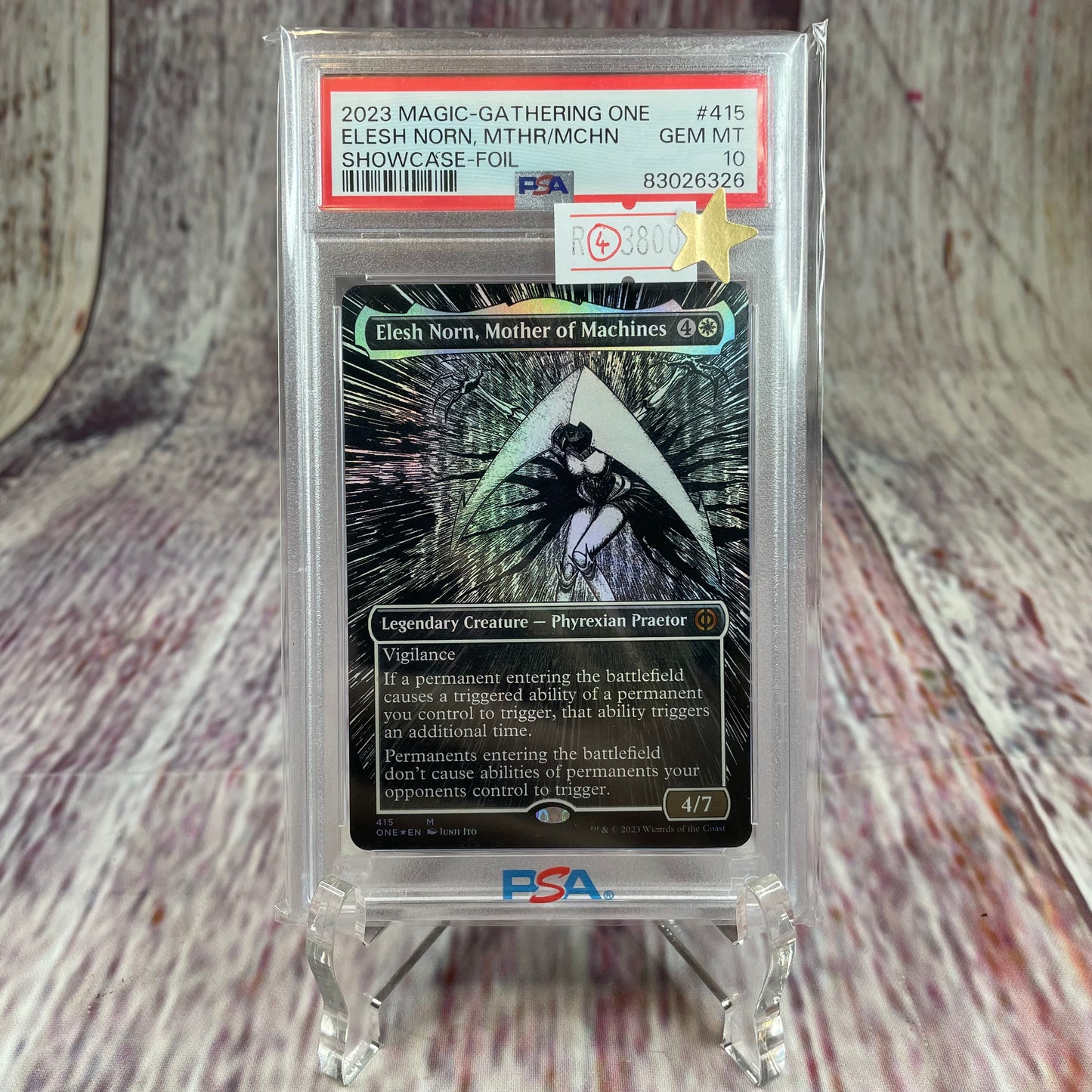2023 Magic-Gathering One - Elesh Norn, MTHR/MCHN - Showcase Foil [GEM MINT 10]