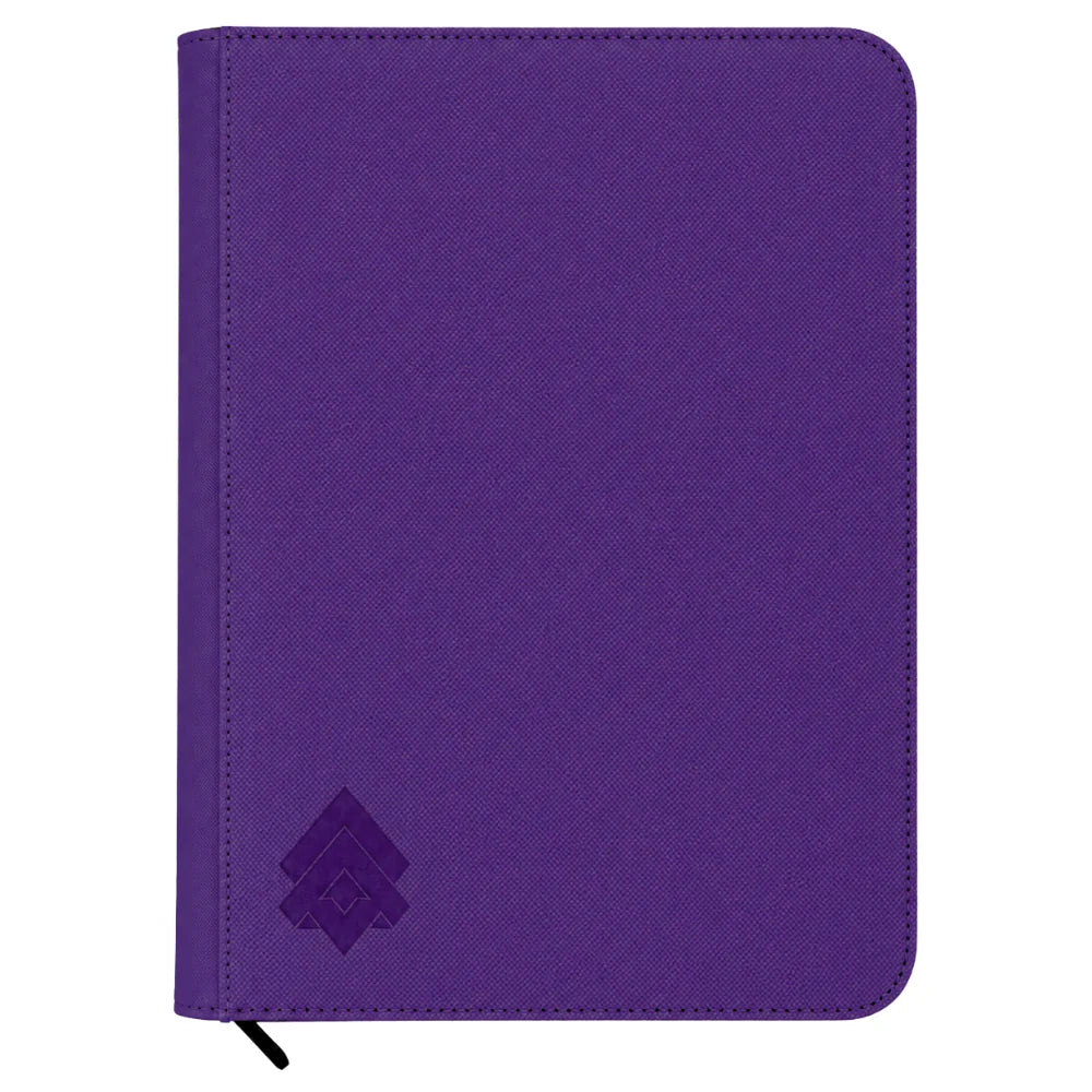 [PURPLE] Level Up 9 Pocket Side Loading Zip Card Binder - Diamond Series - 360 cards