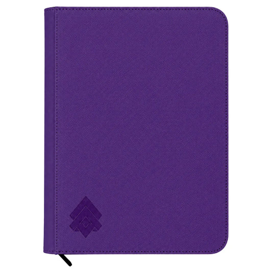 [PURPLE] Level Up 9 Pocket Side Loading Zip Card Binder - Diamond Series - 360 cards