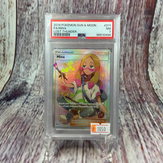 [SLAB] 211/214 - 2018 Pokémon Sun & Moon - FA/Mina (NM 7)