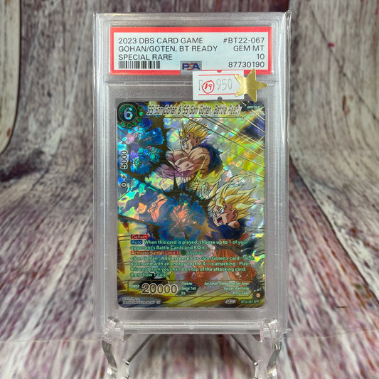 2023 DBS Card Game - Gohan/Goten, BT Ready [GEM MINT 10]