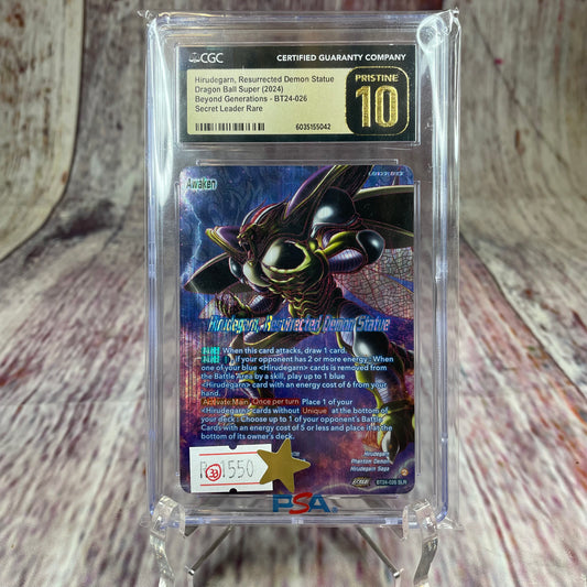 Hirudegarn, Resurrected Demon Statue - Dragon Ball Super (2024) - Beyond Generations- BT24-026 [PRISTINE 10]
