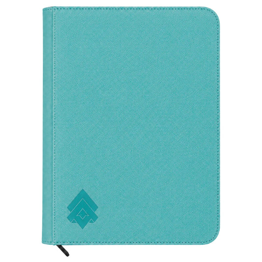 [BLUE] Level Up 9 Pocket Side Loading Zip Card Binder - Diamond Series - 360 cards