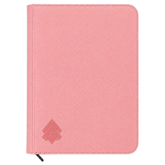 [PINK] Level Up 9 Pocket Side Loading Zip Card Binder - Diamond Series - 360 cards