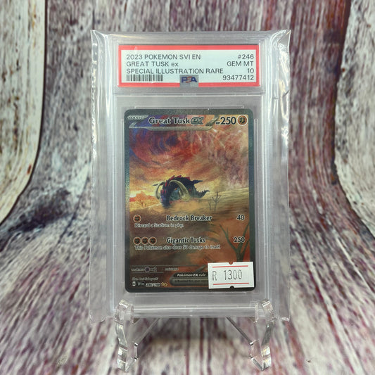 [SLAB] 246/198 - 2023 Pokémon SVI EN - Great Tusk ex (GEM MINT 10)