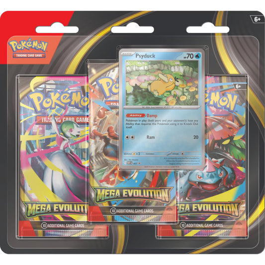[PRE-ORDER] Pokémon TCG: Mega Evolution - 3-Pack Blister
