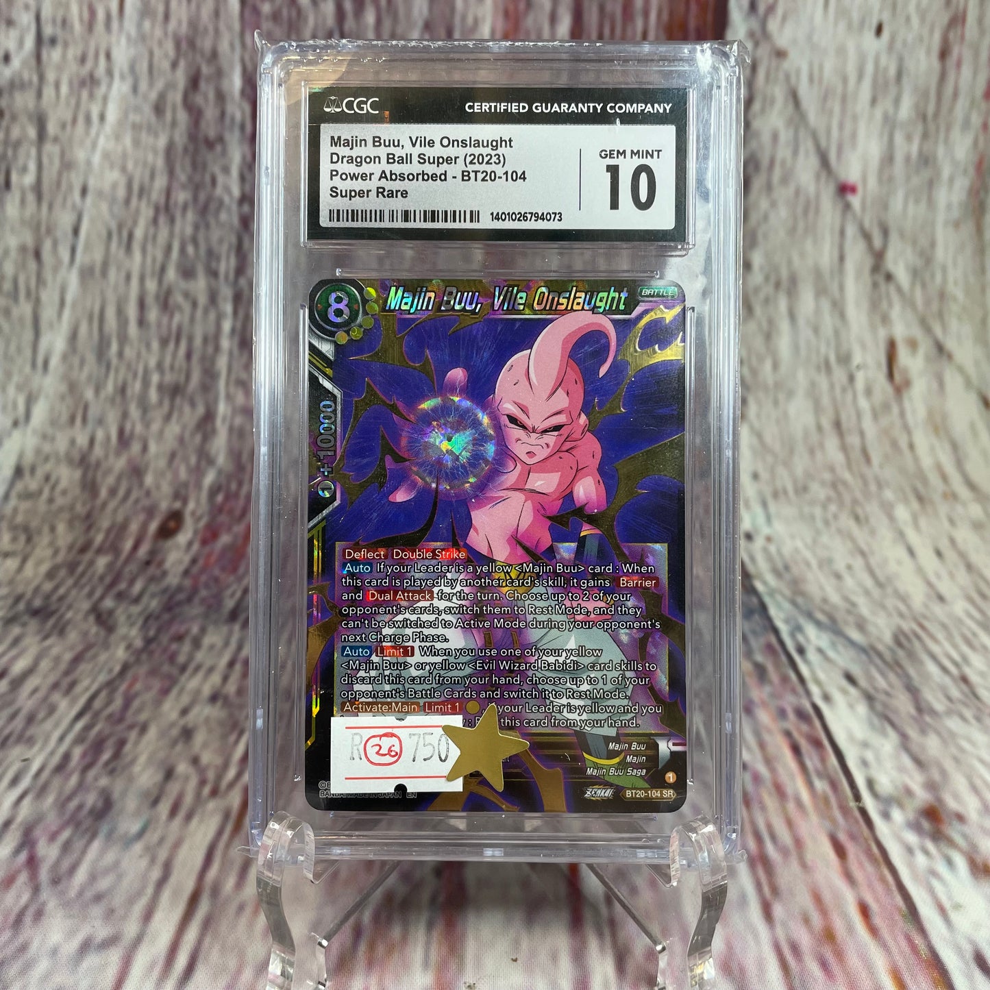 Majin Buu, Vile Onslaught - Dragon Ball Super (2023) - Power Absorbed - BT20-104 [GEM MINT 10]