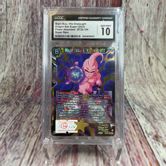 Majin Buu, Vile Onslaught - Dragon Ball Super (2023) - Power Absorbed - BT20-104 [GEM MINT 10]