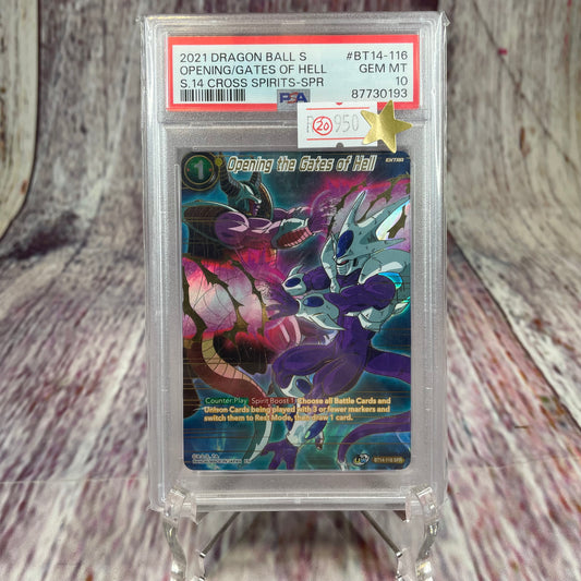 2022 Dragon Ball S - Opening/Gates of Hell - S.14 Cross Spirits-SPR [GEM MINT 10]