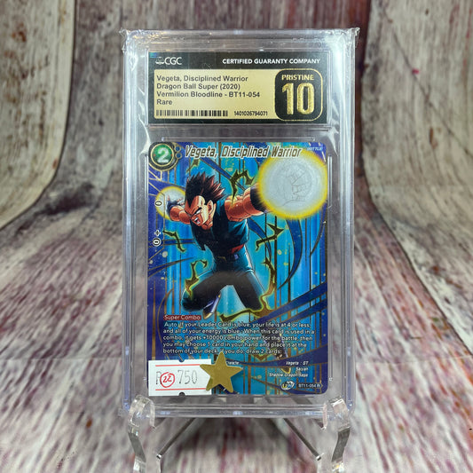 Vegeta, Disciplined Warrior - Dragon Ball Super (2020) - Vermilion Bloodline - BT11-054 [PRISTINE 10]