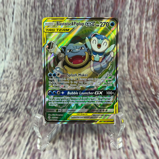 215/236 - Blastoise & Piplup GX (LP)