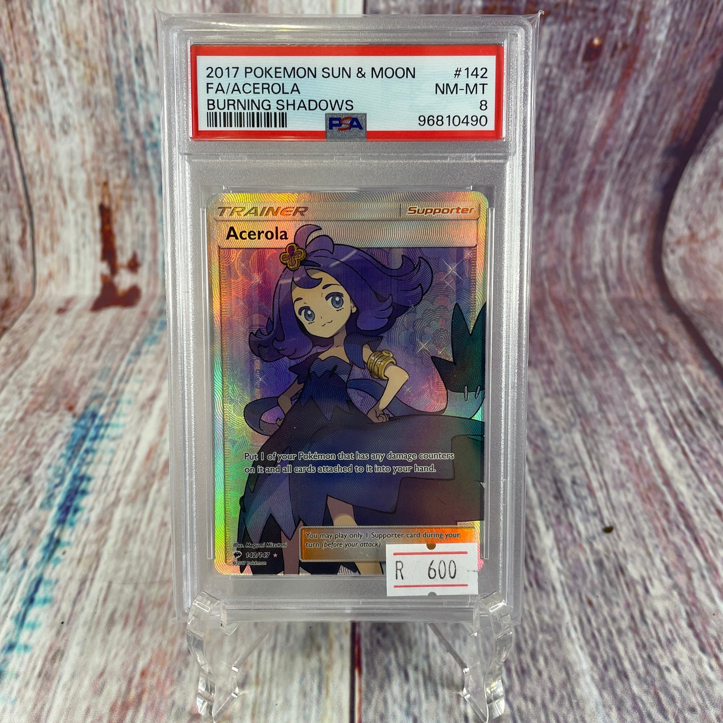 2017 Pokémon Sun & Moon - FA/Acerola (Near Mint 8)