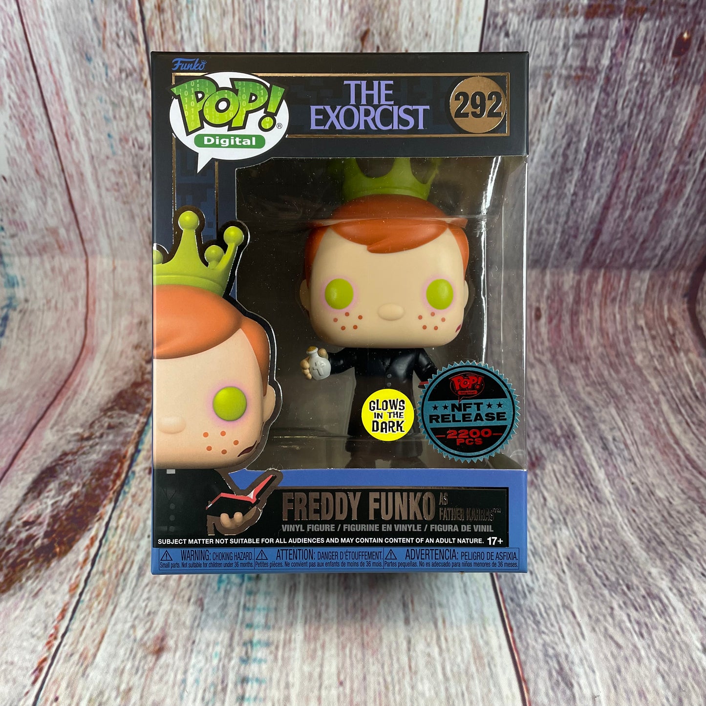 292 The Exorcist, Freddy Funko as Father Karras (Glow In The Dark, NFT Release 2200 PCS) [1575 MINTED]