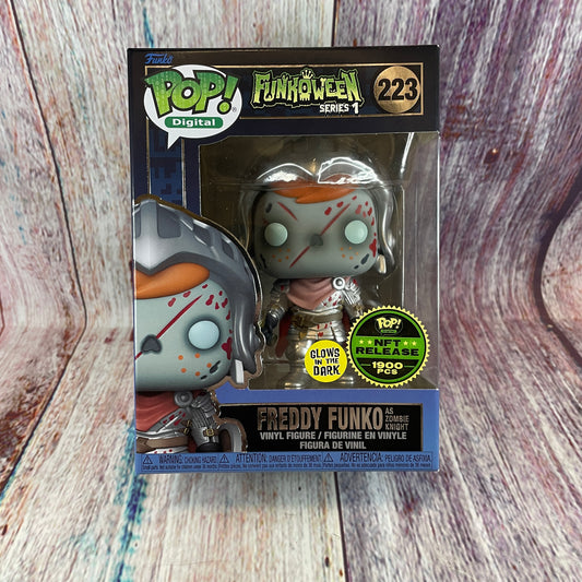 223 Funkoween Series 1, Freddy Funko as Zombie Knight (Glow, NFT Release 1900 PCs)