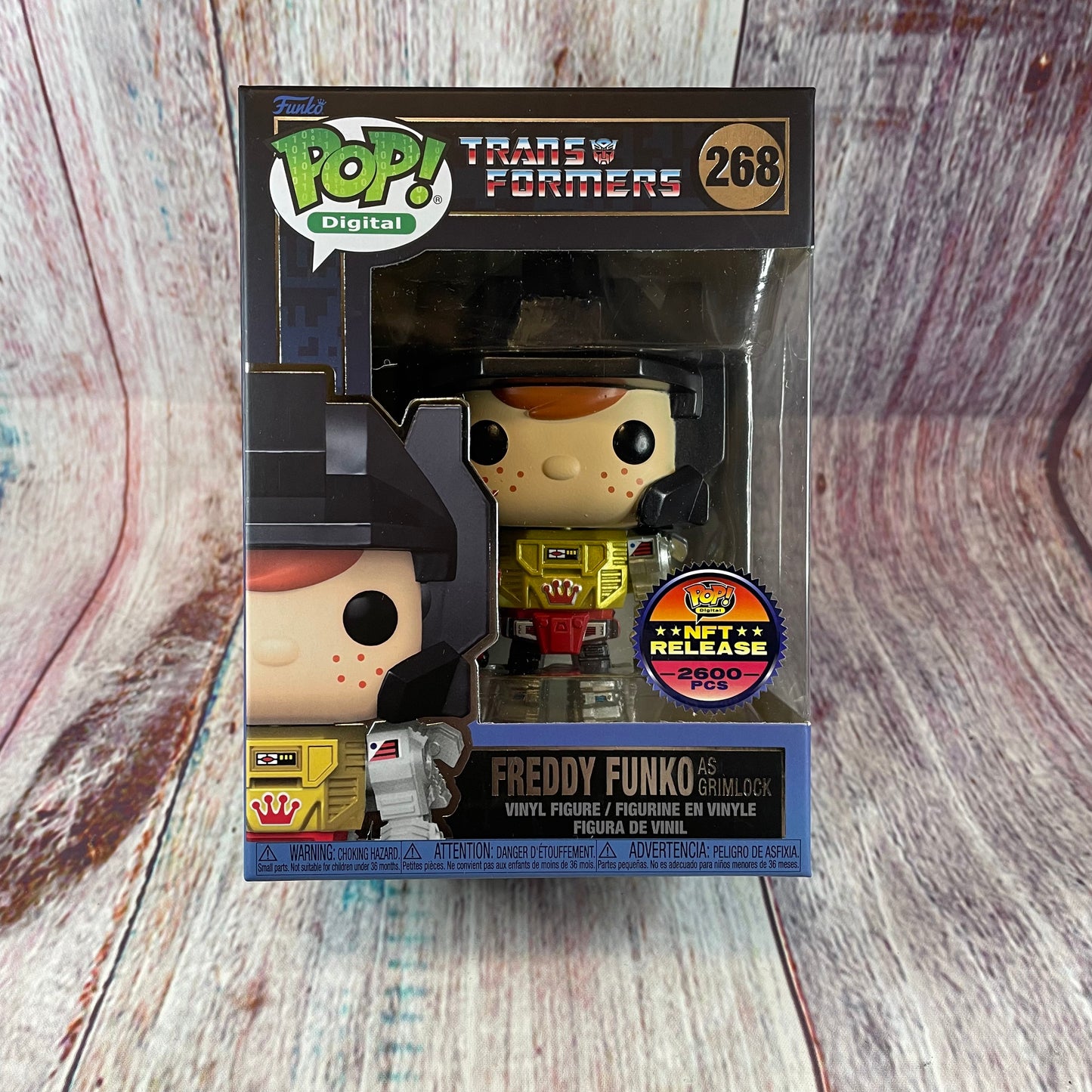 268 Transformers, Freddy Funko as Grimlock ( NFT Release 2600 PCS) [1974 MINTED]
