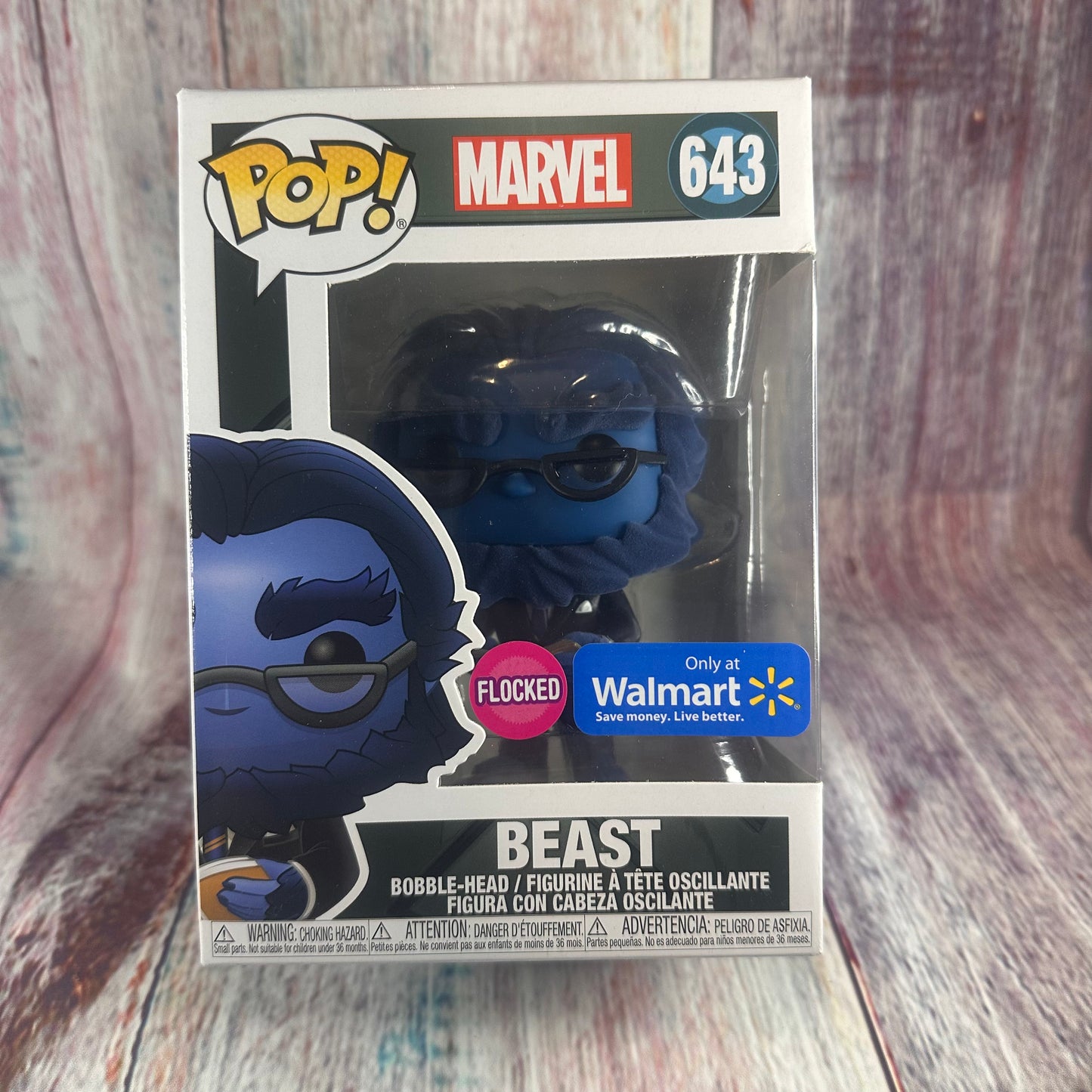 643 X-Men, Beast (Flocked, Walmart Exclusive)