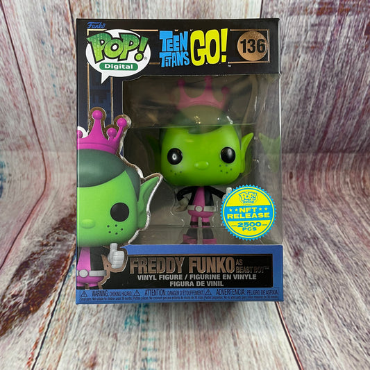 136 Teen Titans Go!, Freddy Funko as Beast Boy (NFT Release 2500 PCS) [2017 MINTED]