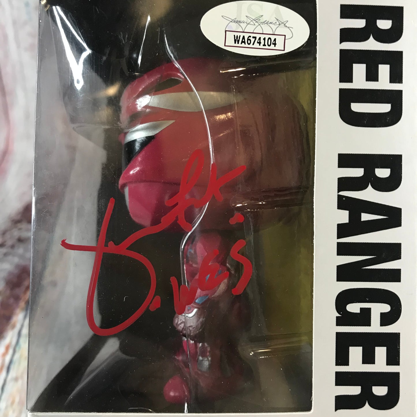 400 Signed Power Rangers, Red Ranger (Box Damage)