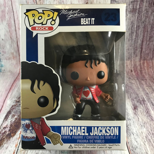 23 Michael Jackson Beat It, Michael Jackson (Box Damage)