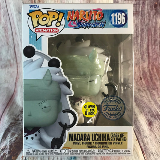 1196 Naruto, Madara Uchiha (Glow In The Dark, Funko Special Edition)