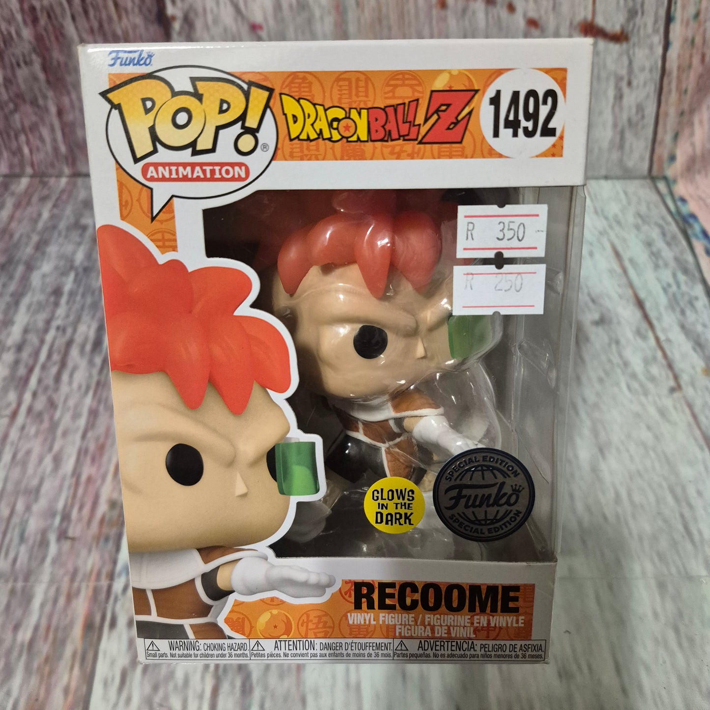 1492 Dragonball Z, Recoome (Glow In The Dark, Entertainment Earth Exclusive)